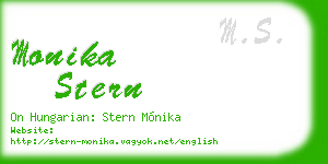 monika stern business card